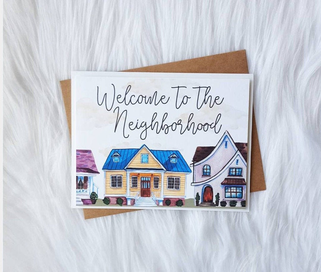 Neighbor Card Housewarming Gift New Home Card New House Card