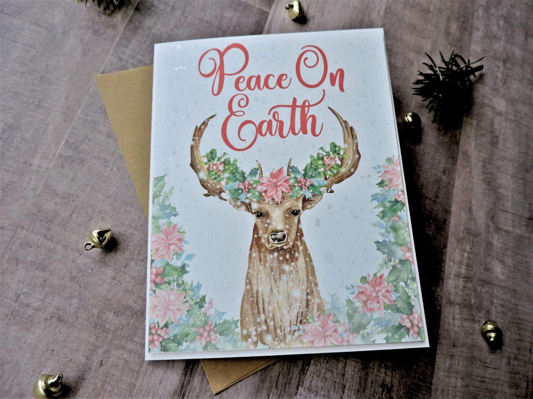 Pack of Deer Christmas Cards - Holiday Cards - Xmas Cards - Pack of ...
