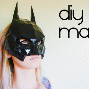 Bat Superhero Mask - Make your own with a PDF Download - DIY Cosplay
