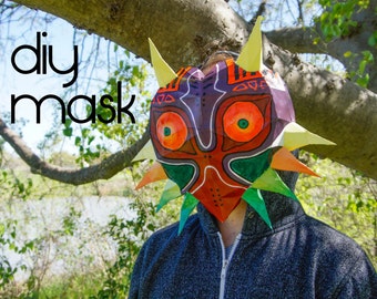 Majora's Mask - Make your own with a PDF Download -majora's mask, majoras mask, zelda majoras mask, majora, masjora mask, majoras mask, diy