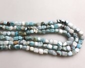 Genuine Larimar Irregular Cube Shape Loose Beads Size Approximate 5x5mm 15.5 39 39 Long.