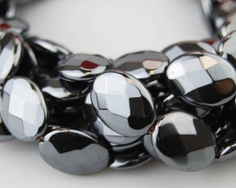 gemstone wholesale stone beads supply gemstone oval shape,hematite Barrel beads 15.5 Hematite oval beads,6x9mm hematite oval