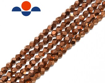 6X3-10X5MM GOLD HEMATITE GEMSTONE PEBBLE CHIPS 6X3-10X5MM LOOSE BEADS 7-8/"