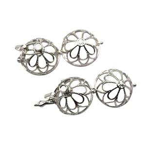 Silver Metal Oil Diffuser Pendant Round Shape Size 25mm Sold Per Piece