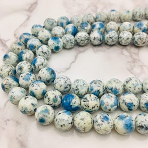 Natural Light K2 Smooth Round Beads 6mm 8mm 10mm 15.5&quot; Strand