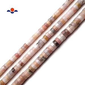 Pink Opal Heishi Disc Beads 3x5mm 3x6mm 3x7mm 15.5" Strand