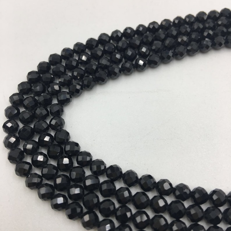 Natural Spinel Faceted Round Beads Size 2mm 3mm 4mm 5mm 6mm 15.5 Strand image 6