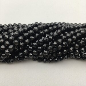 Natural Spinel Faceted Round Beads Size 2mm 3mm 4mm 5mm 6mm 15.5 Strand image 5