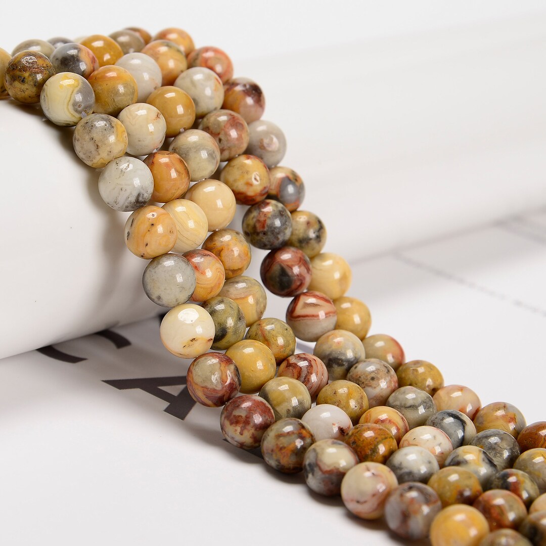 Wholesale Round Natural Yellow Calcite AAA Honey Jade Beads for DIY Jewelry Making 4mm 6mm 8mm 10mm 12mm