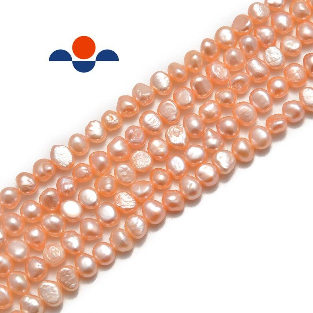 Pink Fresh Water Pearl Center Drill Nugget Beads 4mm 6mm 8mm 10mm