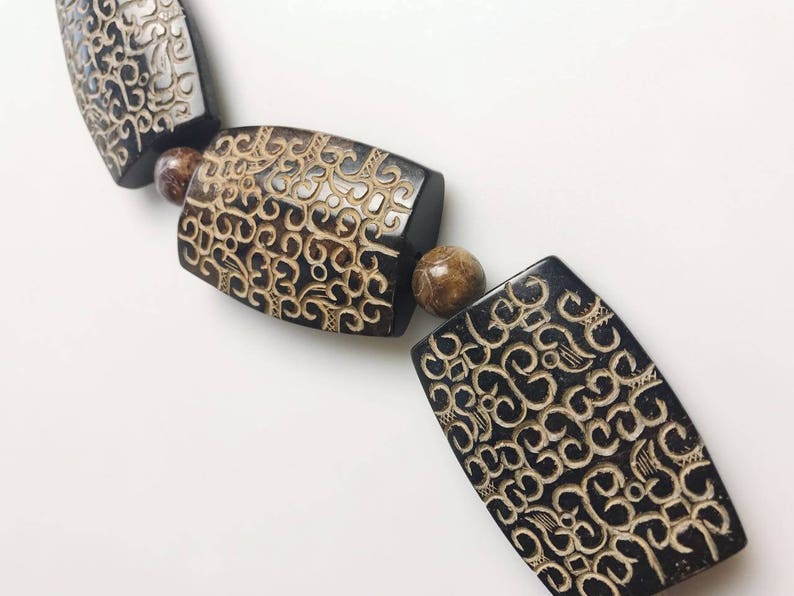 Hand Carved Tibetan Natural Jade Antique Pendant Approx 40x60mm Sold Per Piece