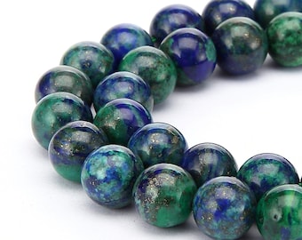 Chrysocolla Smooth Round Beads 2mm 4mm 6mm 8mm 10mm 12mm 15.5" Strand