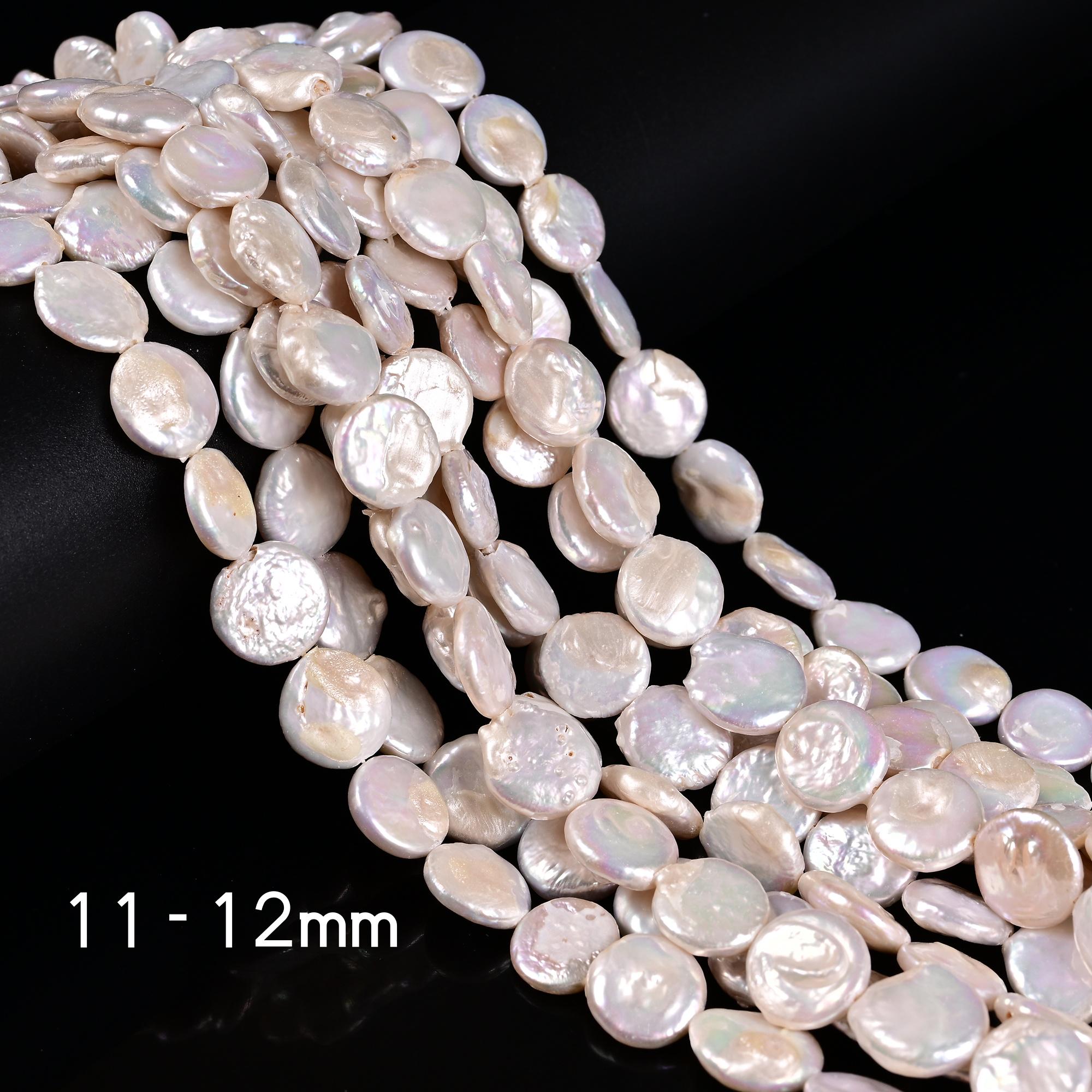 flat coin beads