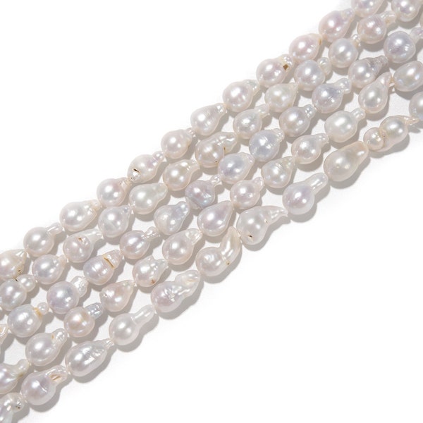 White Fresh Water High Quality AAA Teardrop Beads Size 6x8mm-8x10mm 15.5'' Strand