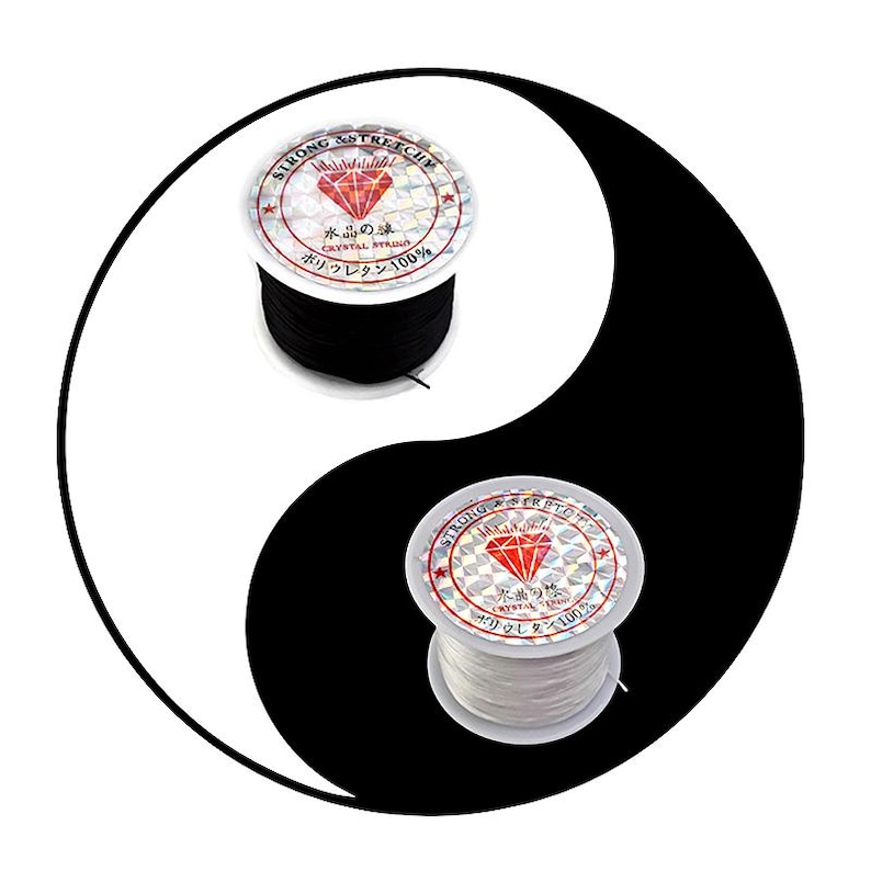 Strong & Stretchy Crystal String Elastic Thread Beading Bracelet Cord Size 0.8mm image 1