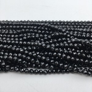 Natural Spinel Faceted Round Beads Size 2mm 3mm 4mm 5mm 6mm 15.5 Strand image 3