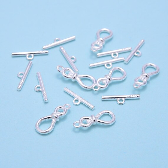 925 Sterling Silver OT Clasp Size 7x15mm 2 Sets per Bag - Etsy