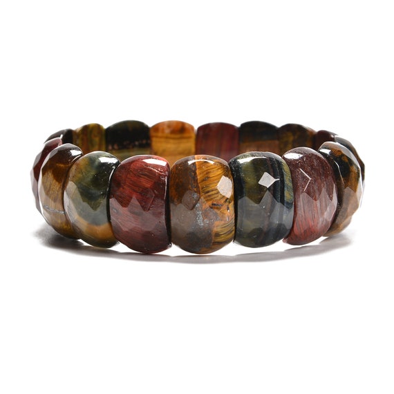 Natural Rare Jewelry Tiger's Eye Round Beads Stretchy Bracelet Wholesale  Price