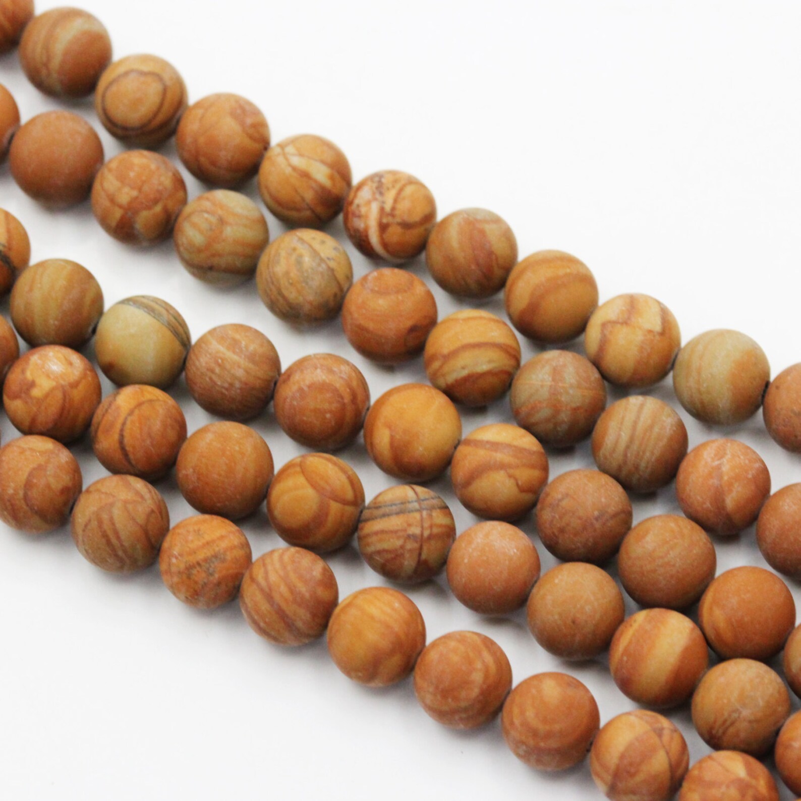 Wood Grain Jasper Matte Round Beads 4mm 6mm 8mm 10mm 12mm Etsy