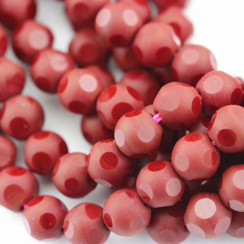 20 Dark Red Glass Beads 8mm Wholesale Faceted Crystal Glass Etsy