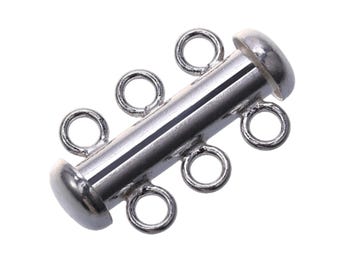 925 Sterling Silver 3 Hooks Clasp Size 6x20mm Sold Per Piece