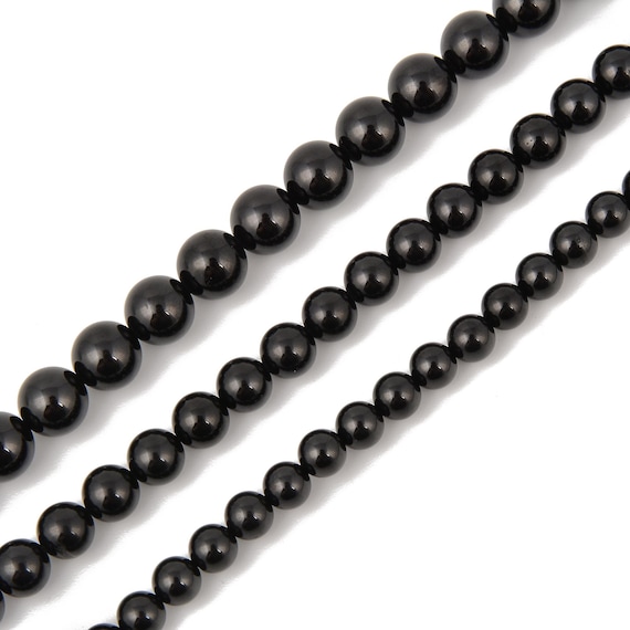 Natural Black Spinel Faceted 3mm 4mm 6mm Rondelle Beads Micro Faceted Laser Diamond Cut 15.5 Strand - UK