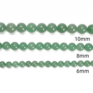 Green Aventurine Smooth Round Beads 4mm 6mm 8mm 10mm 12mm 15.5 Strand image 4