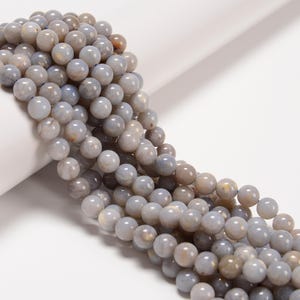 Natural Multi Color Blue Opal Smooth Round Beads 6mm 8mm 10mm 12mm 15.5&quot; Strand