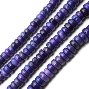 Purple Magnesite Turquoise Rondelle Beads Size 3x6mm 15.5&#39;&#39; Strand
