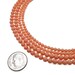thumbnail image 2 of Natural Rose Quartz Faceted Round Beads – 2mm, 3mm, 4mm, 5.5mm Mix – 15.5″ Strand 2 of 3