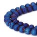 Blue Calsilica Jasper Round Beads – 4mm To 18mm Mix, 15.5” Strand, Smooth Gemstone