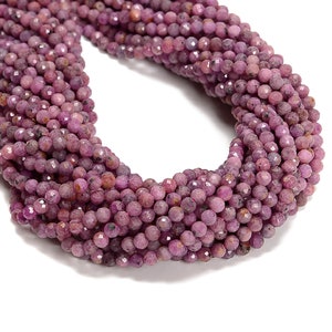 Natural Rose Quartz Faceted Round Beads Sze 2mm 3mm 4mm 5.5mm - Etsy