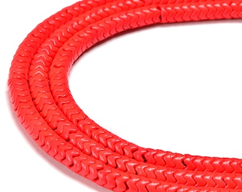 Red Howlite Turquoise Interlocking Snake Beads 6mm 8mm 10mm 15.5" Strand
