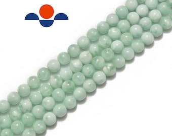 Green Moonstone Smooth Round Beads 4mm 6mm 8mm 10mm 12mm 15.5" Strand