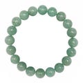 Green Aventurine Bracelet Smooth Round Size 8mm 10mm 7.5" Length