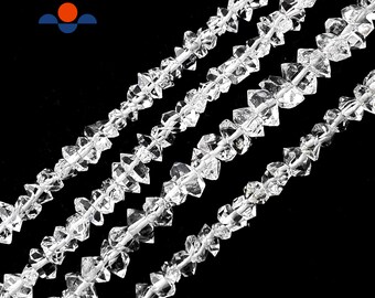 High Grade Clear Herkimer Diamond Quartz Beads Size 4mm 6mm 7mm 8mm 16" Strand