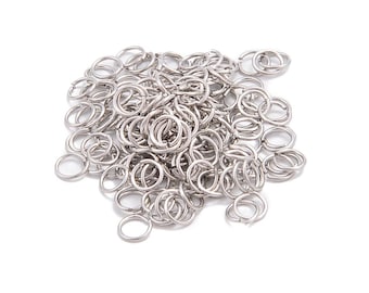 304 Stainless Steel Jump Rings 4mm 6mm 8mm 10mm 12mm 14mm 15mm 16mm Sold Per Bag