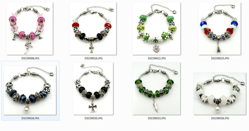 Beautiful Glass Hematite Charm Bracelet 7 8 Inch Daily Wear With Stainless Steel Chain.B-HEM-0167