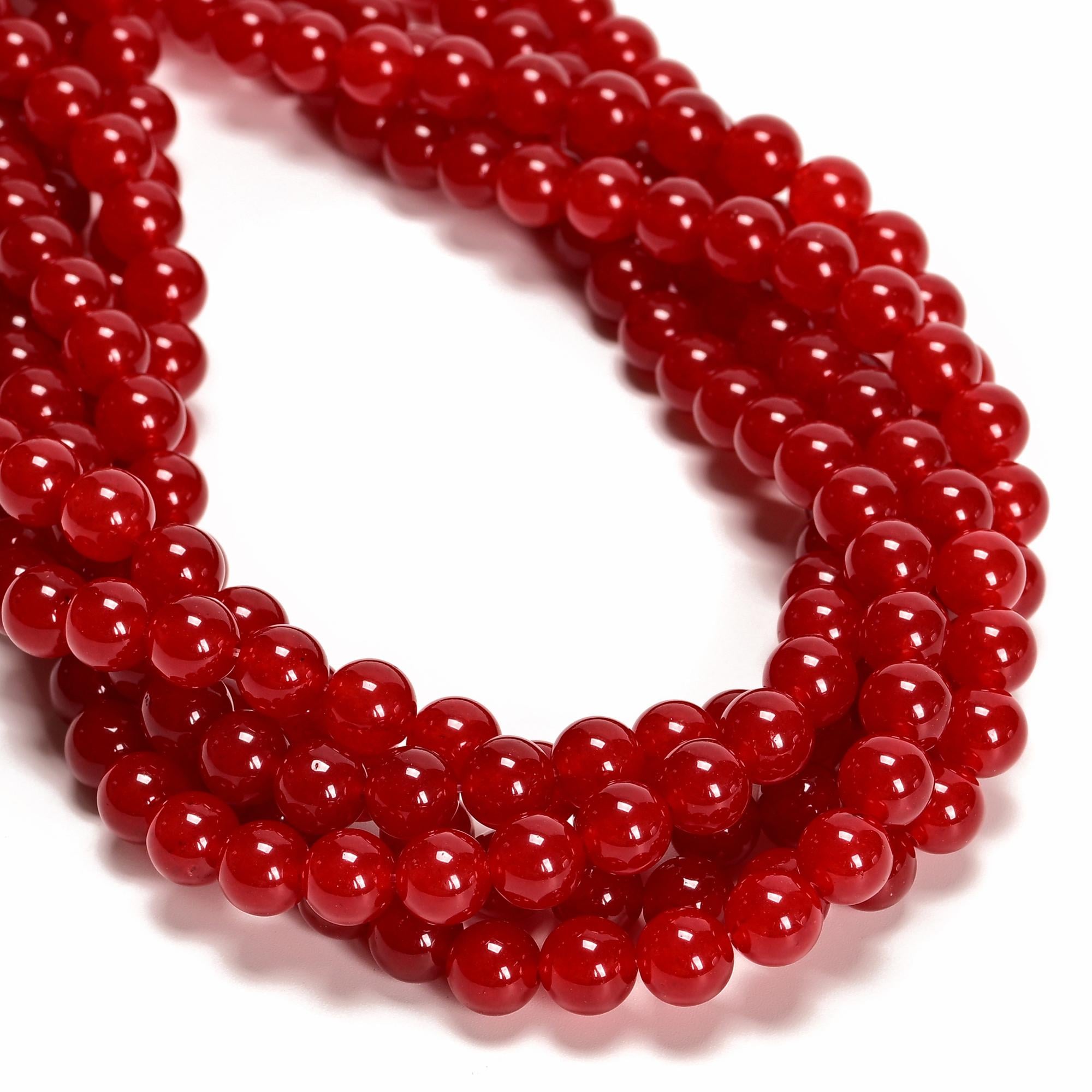 Red Jade Beads - Etsy