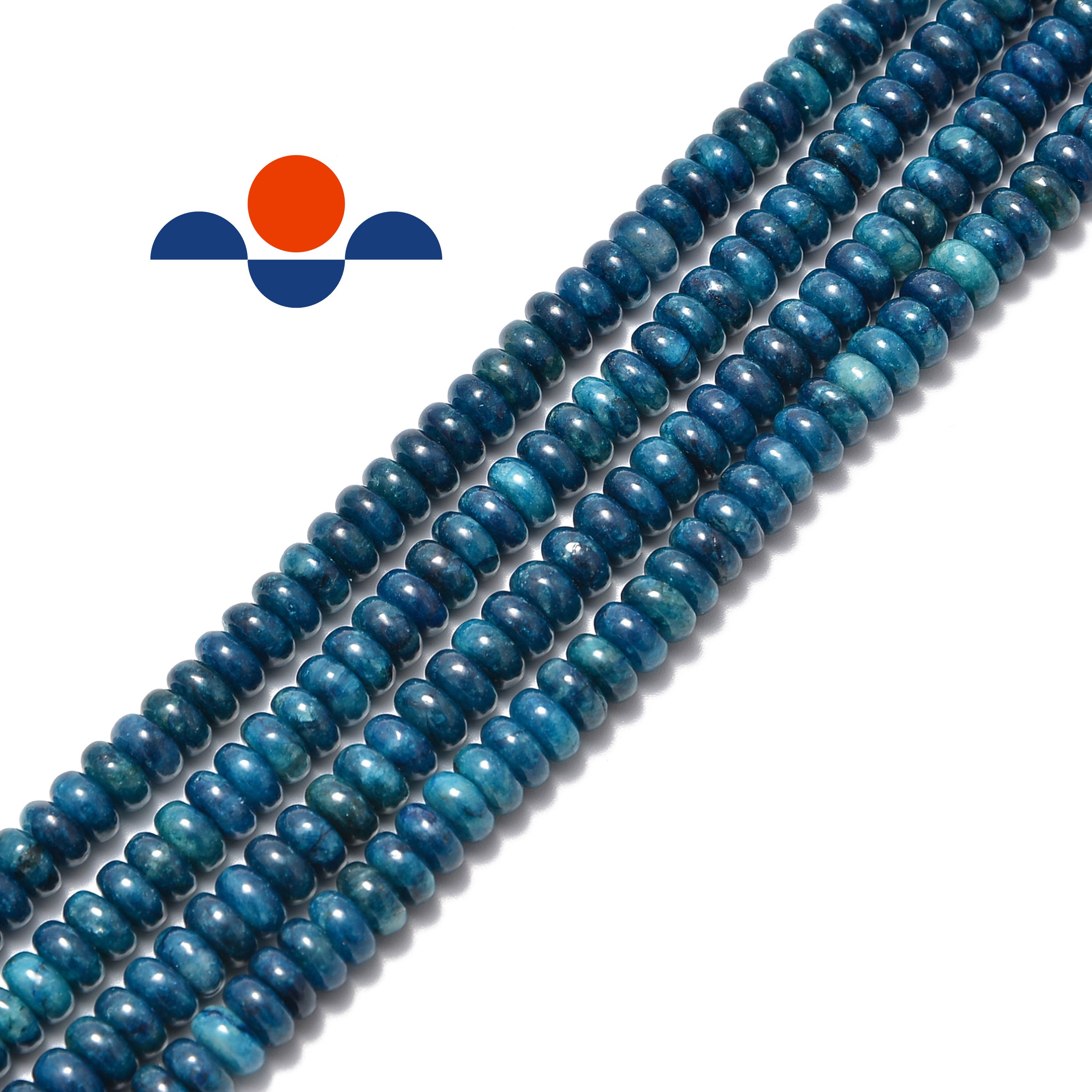 Natural Apatite Smooth Rondelle Beads 4x6mm 5x8mm 6x10mm 6x12mm 10x16…