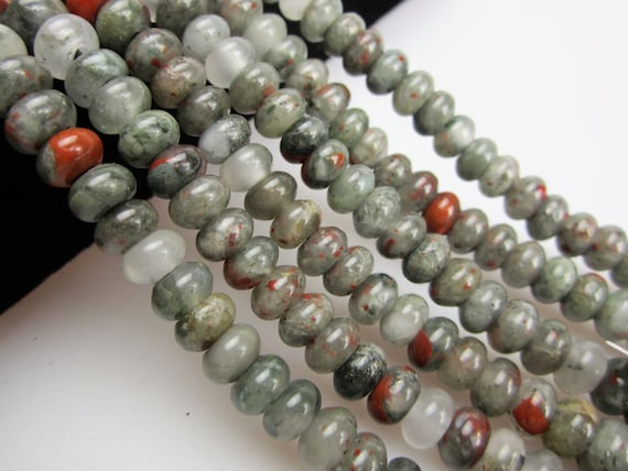 2.0mm Large Hole Matte Amazonite Rondelle Loose Beads 8/" Long Size 5x8mm//6x10mm