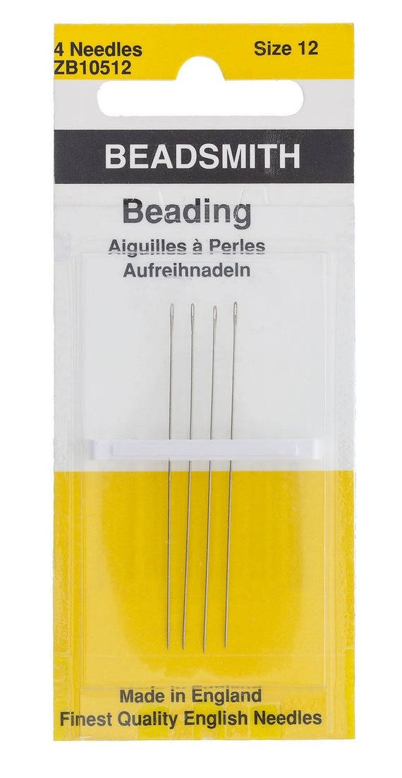 Four Size 28 Beadsmith//John James English Long Eye Beading Tapestry Needles