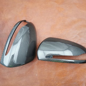 Carbon fiber mirror covers  MERCEDES W205 C CLASSE   x253 glc Classe  W222 s  w217 cl  LHD