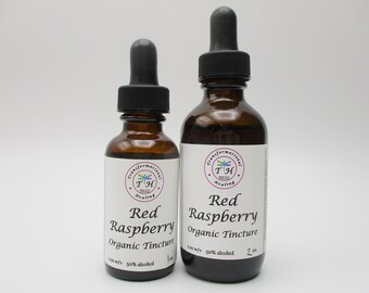 Red Raspberry Leaf Organic Tincture - Herbal Remedy Healthy Hair Skin Nails & Bones Female Reproduction - Dee's Transformational Healing