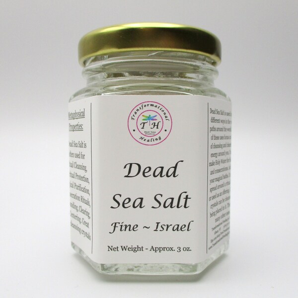 Dead Sea Salt - Fine Salt from Israel - Crystal Cleansing, Purification Ritual, Spiritual Protection - Dee's Transformational Healing
