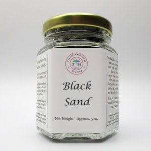 Black Sand for Charcoal Tablets Incense Burner Sand Dee's Transformational Healing image 1