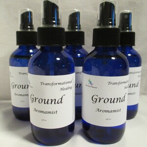 Ground Aromatherapy Mist Grounding Spray - Earthing Ritual Centering Meditation Aligning Chakras - Dees Transformational Healing
