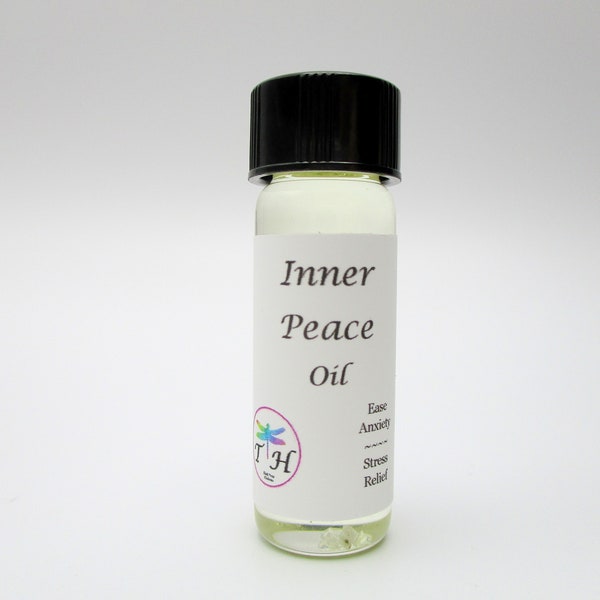 Inner Peace Oil to Ease Anxiety & Stress, Focus your Energy, Calming Meditation, Mental Relaxation - Dees Transformational Healing