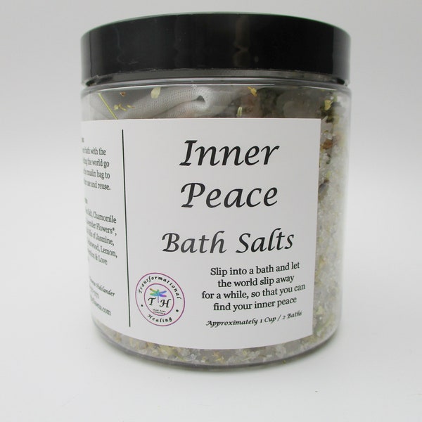 Inner Peace Bath Salt / Peaceful Ritual Bath Salts / Baths Salts for Anixiety / Stress Relief Bath - Dee's Transformational Healing