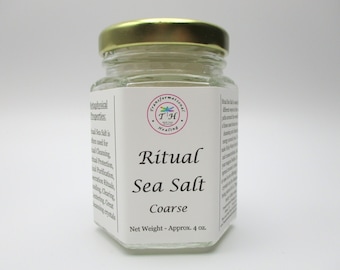 Ritual Sea Salt - Coarse Sea Salt - Crystal Cleansing, Purification Ritual, Spiritual Protection - Dee's Transformational Healing